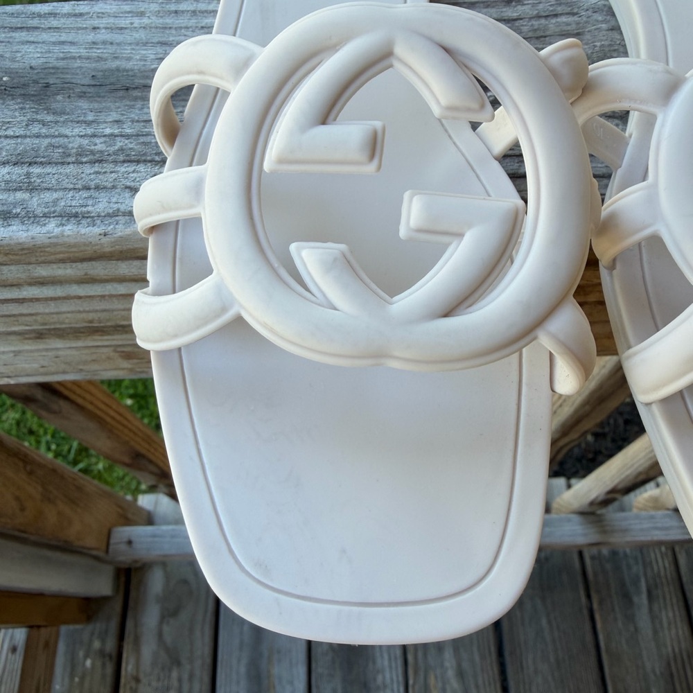 Women's Interlocking G slide sandal size 41 10-10.5 - Picture 3 of 5